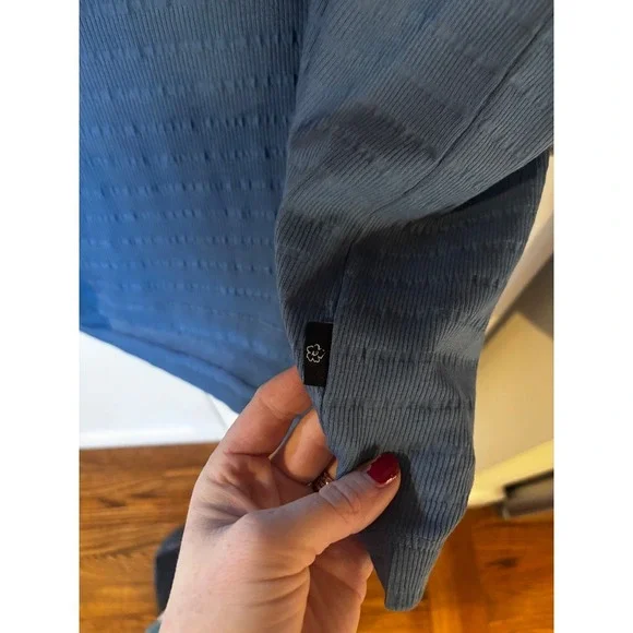 Ted Baker Mens Blue Jacquard Crew Neck T Shirt Short Sleeve Size 5 - Picture 5 of 5